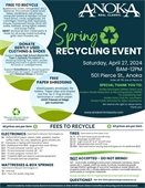 Spring recycling event flyer 